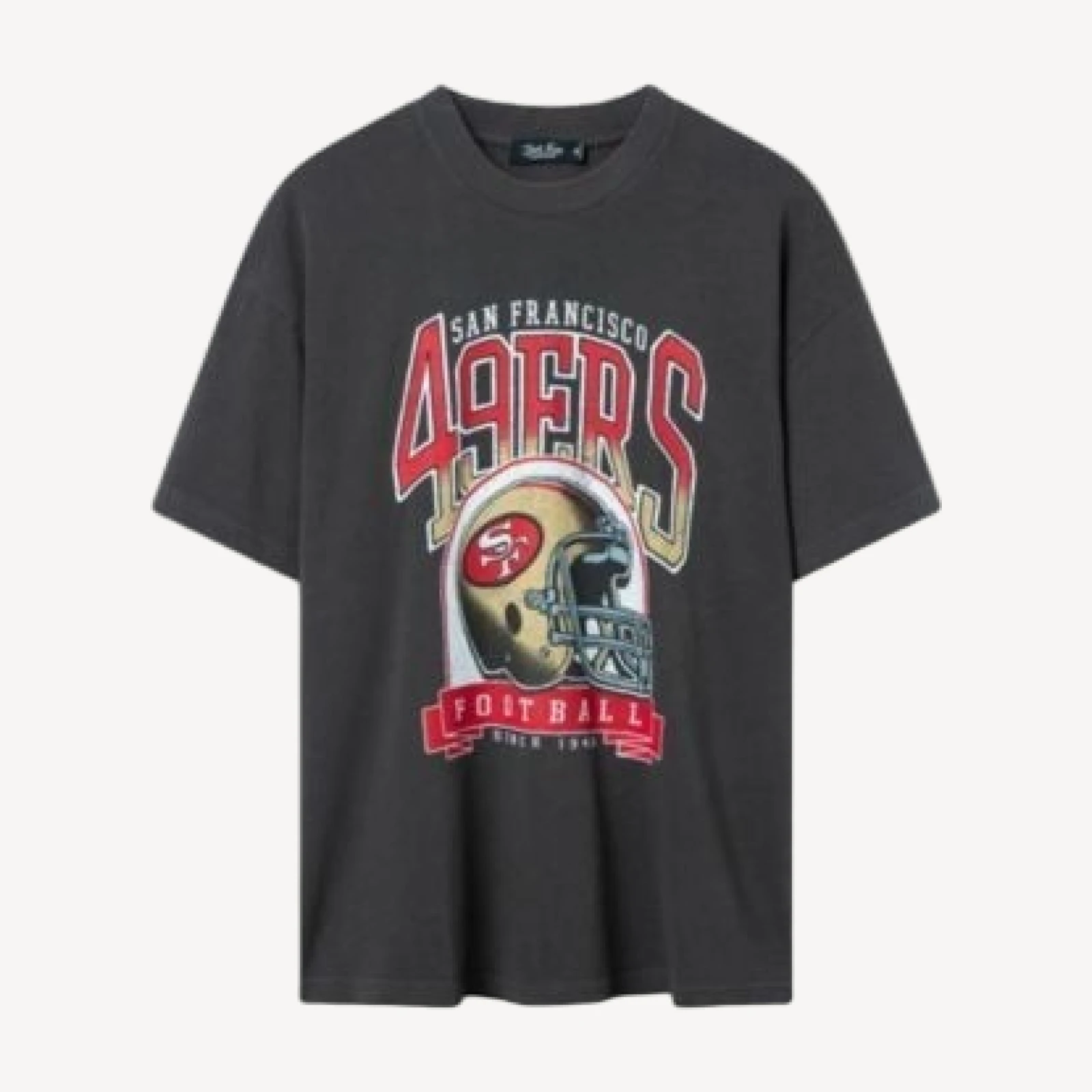 Junk Food Clothing Unisex San Francisco 49ers Varsity Heavy Weight Tee