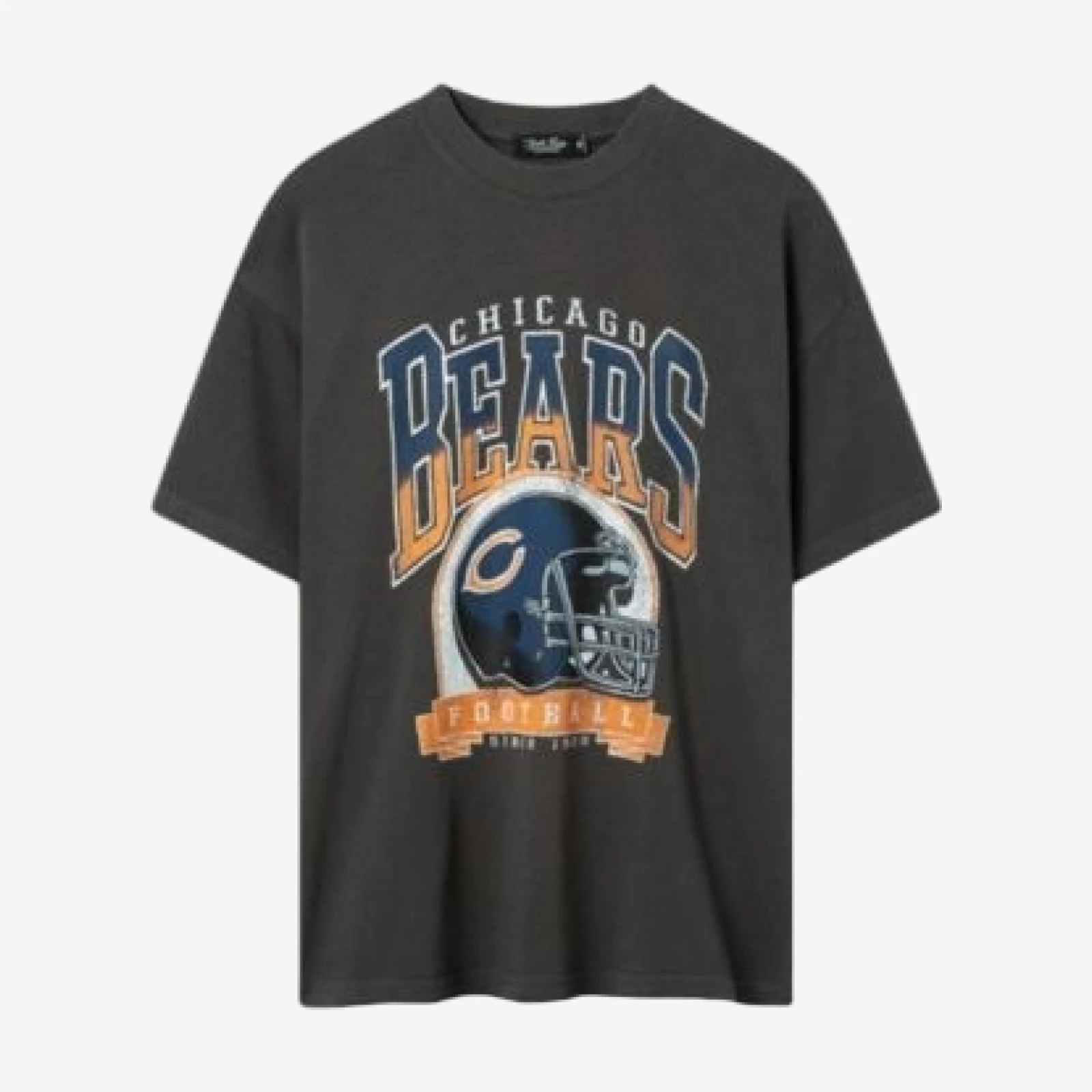 Junk Food Clothing Unisex Chicago Bears Varsity Heavy Weight Tee