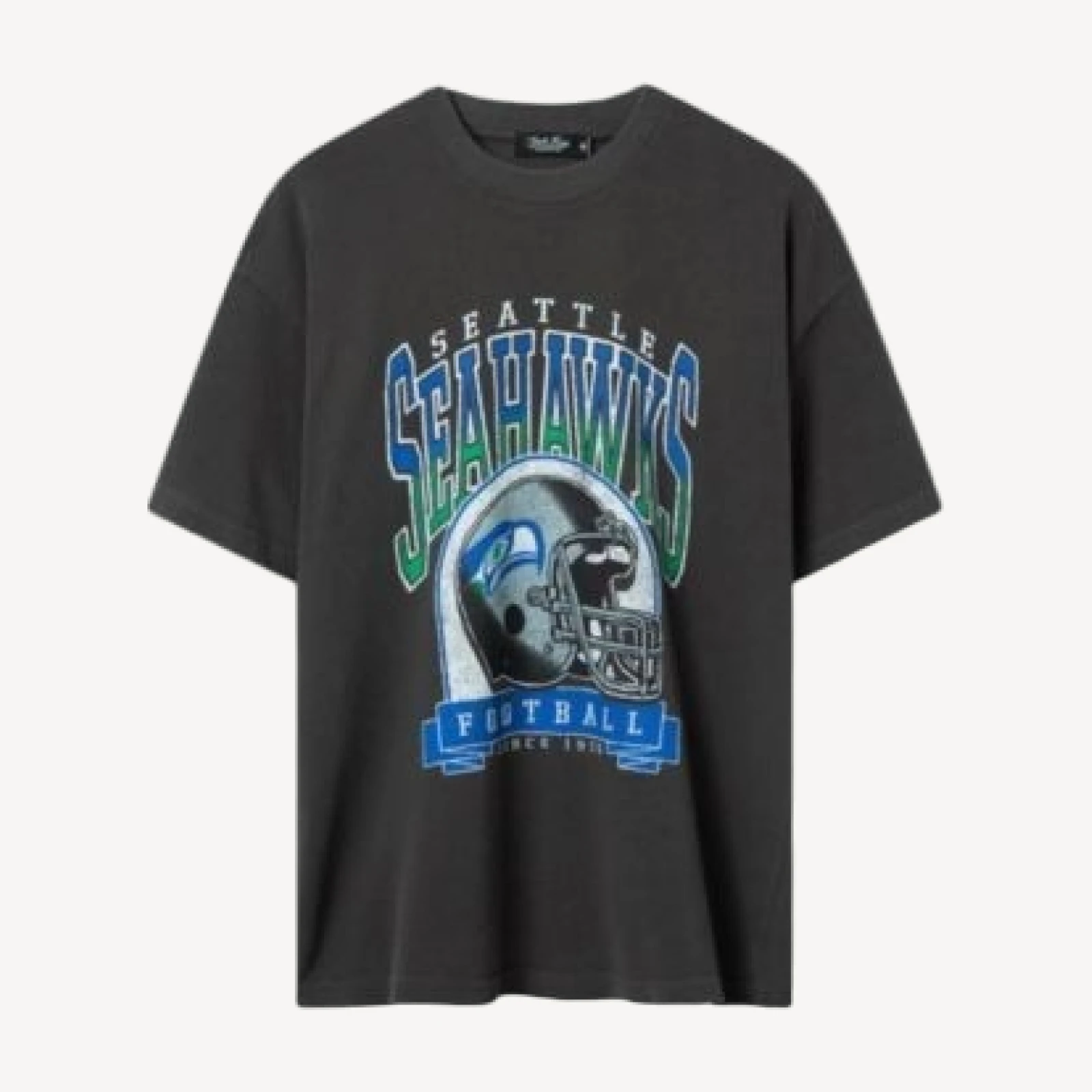 Junk Food Clothing Unisex Seattle Seahawks Varsity Heavy Weight Tee