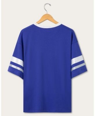 Junk Food Clothing Women's Indianapolis Colts Glitter Boxy Ringer