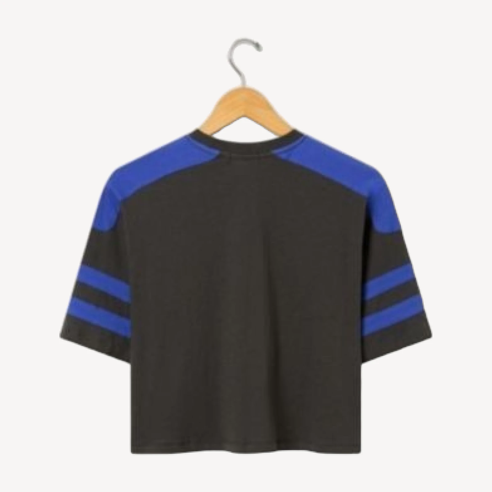 Junk Food Clothing Women's Indianapolis Colts Striped Bling Crop Tee