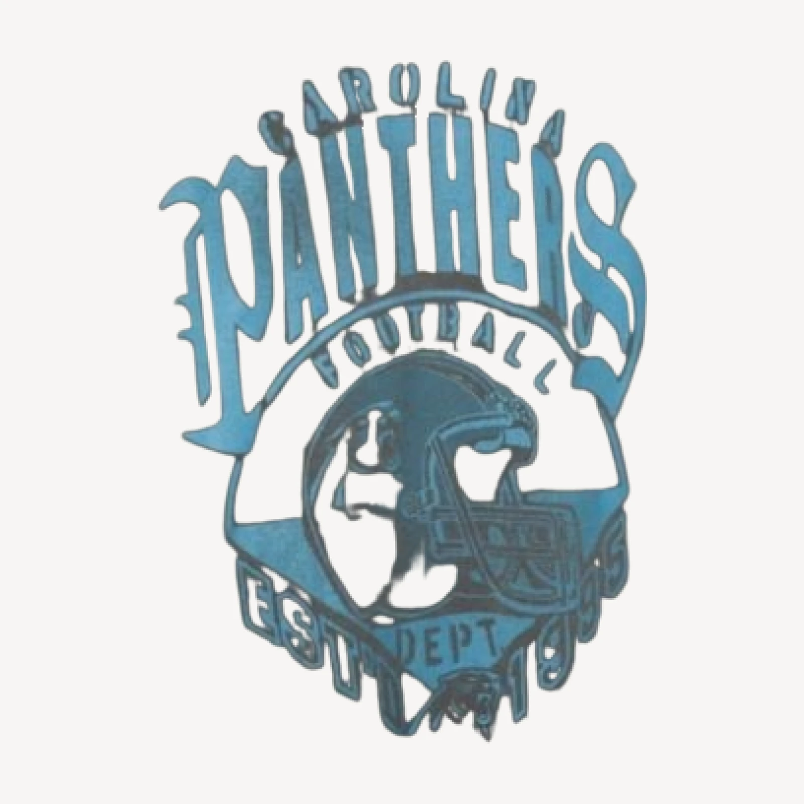 Junk Food Clothing Women's Carolina Panthers Gridiron Vintage Tee