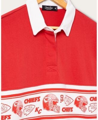 Junk Food Clothing Women's Kansas City Chiefs Helmet Rugby Shirt
