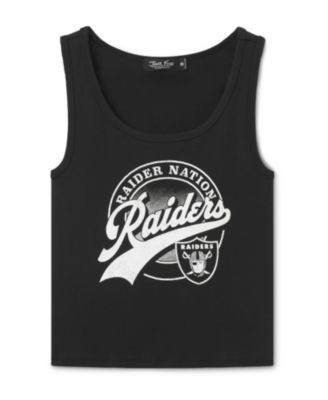 Junk Food Clothing Women's Las Vegas Raiders Cropped Tank