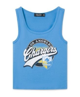 Junk Food Clothing Women's Los Angeles Chargers Cropped Tank