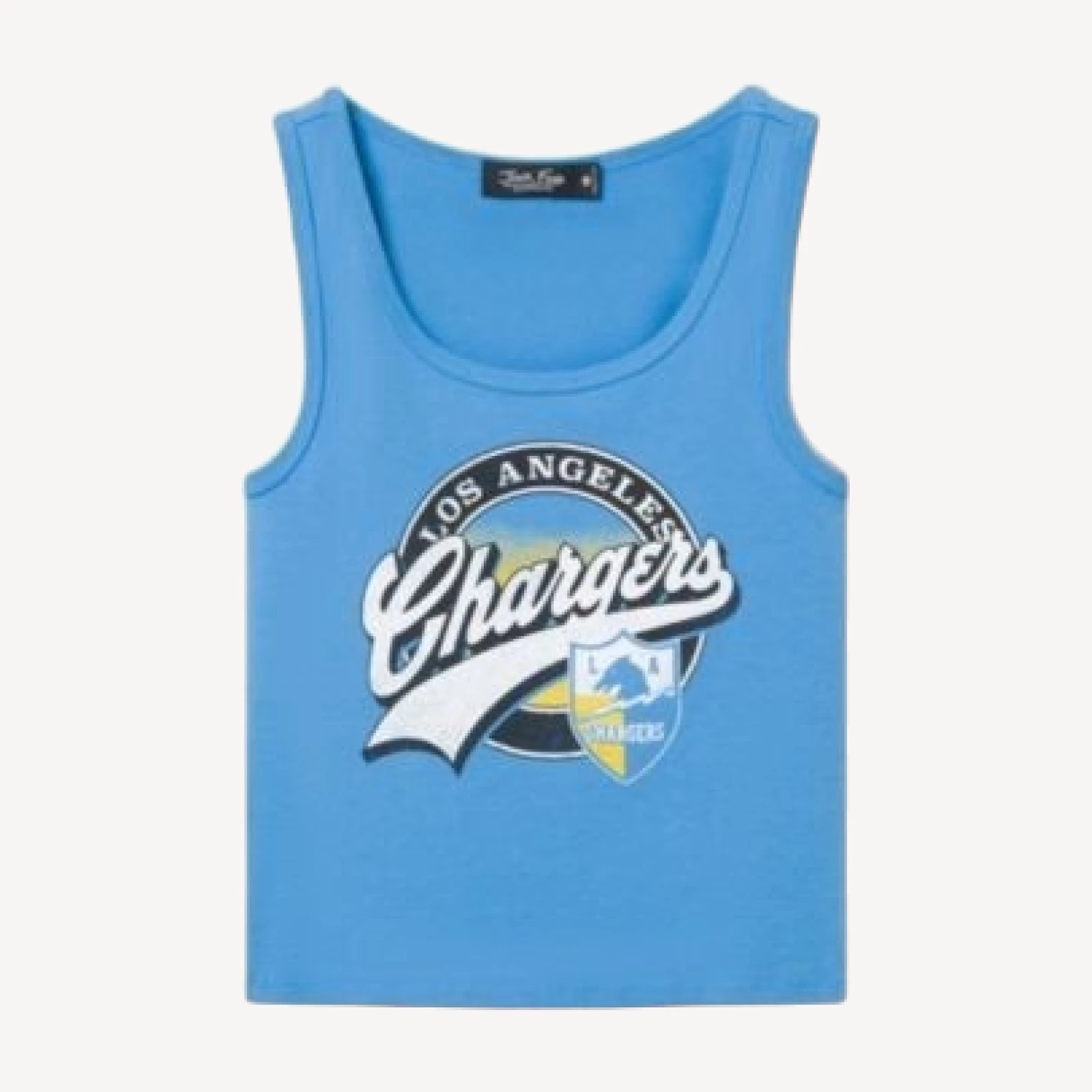 Junk Food Clothing Women's Los Angeles Chargers Cropped Tank