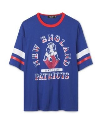 Junk Food Clothing Women's New England Patriots Glitter Boxy Ringer