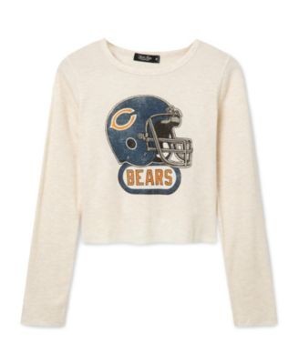 Junk Food Clothing Women's Chicago Bears Helmet Crop Thermal