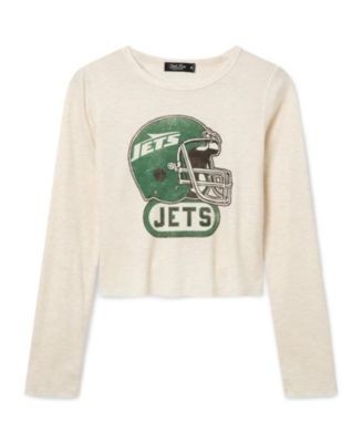 Junk Food Clothing Women's New York Jets Helmet Crop Thermal
