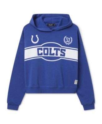 Junk Food Clothing Women's Indianapolis Colts Oversized Crop Hoodie