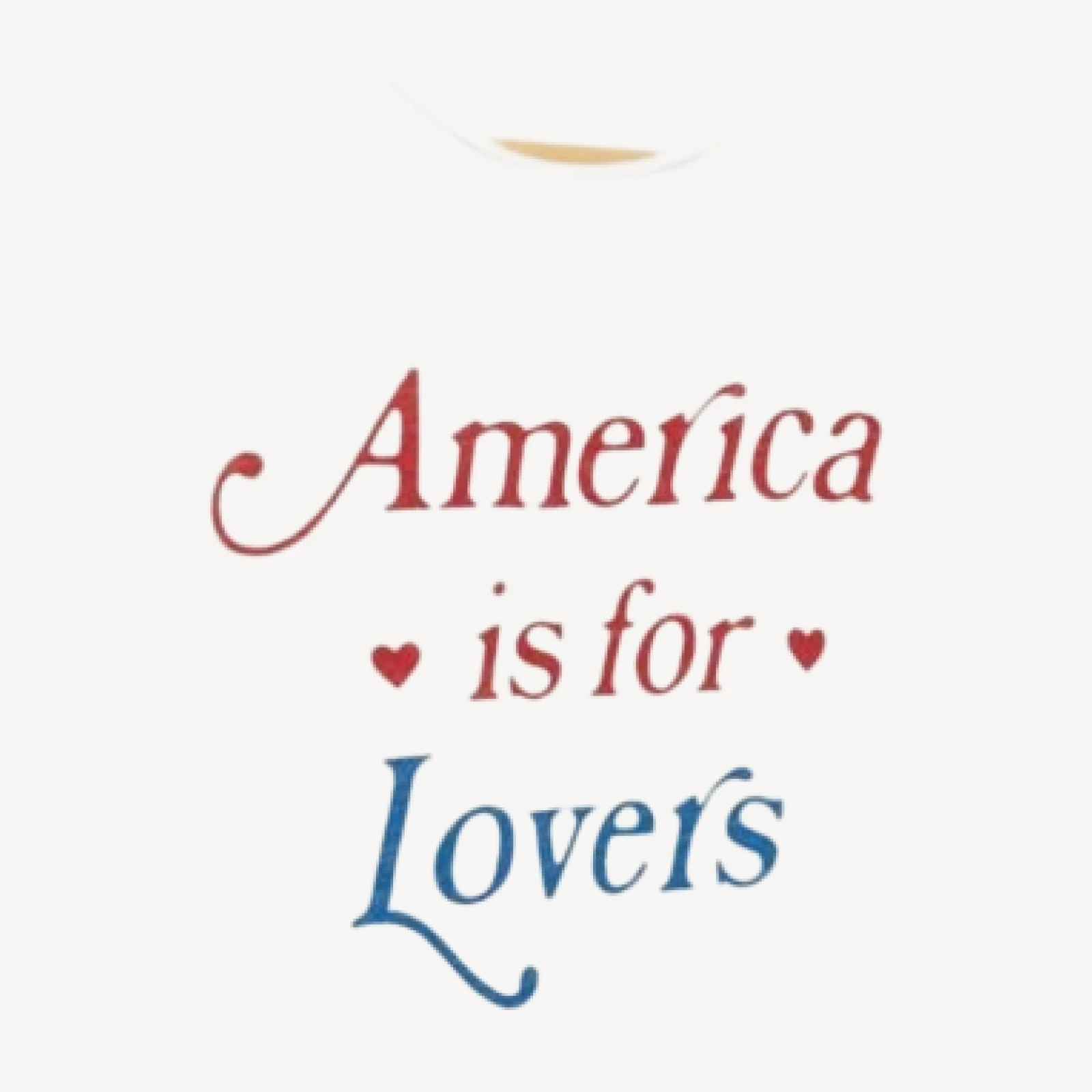 Junk Food Clothing Women's America is for Lovers Vintage Baby Tee