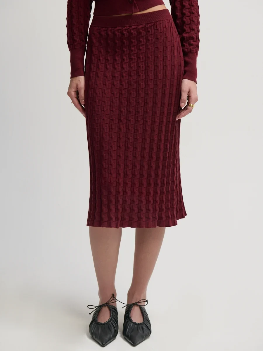 3D MIDI SKIRT