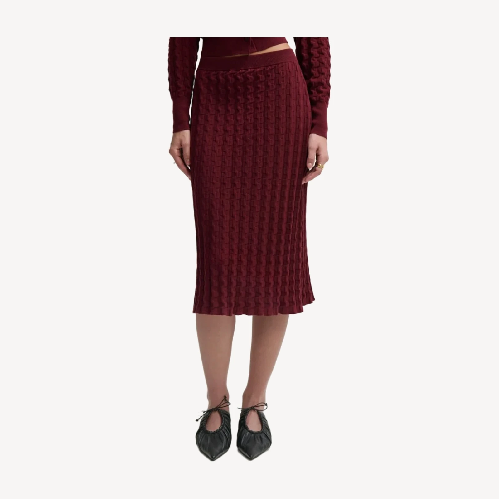 3D MIDI SKIRT