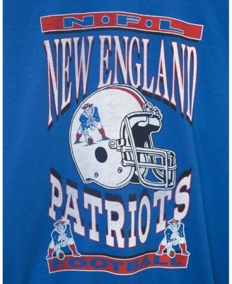 Junk Food Clothing Unisex New England Patriots Helmet Flea Market Crew Fleece Sweatshirt