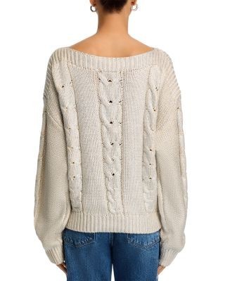 Steve Madden Debbi Cable Knit Sweater
