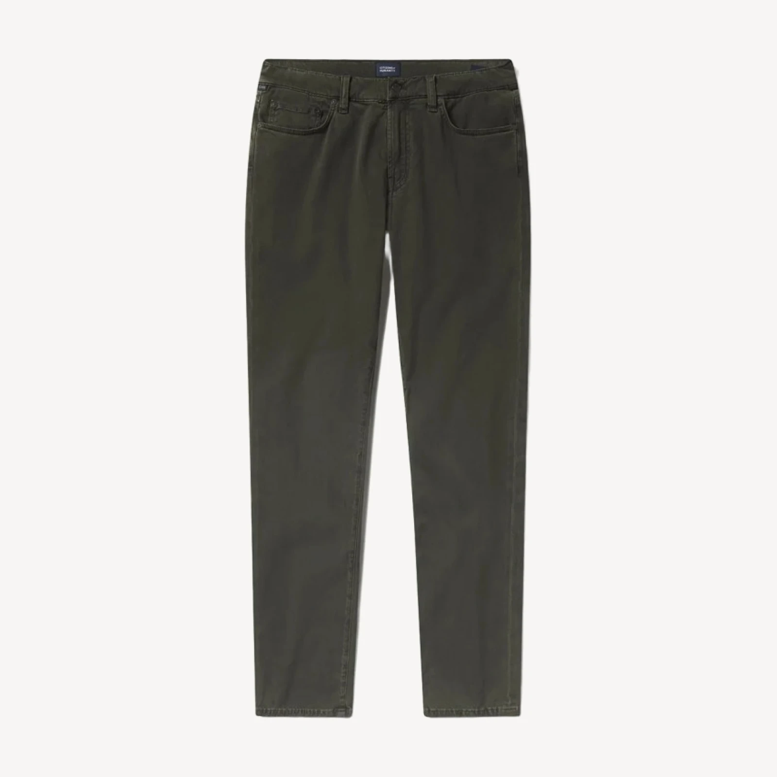 London Tapered Slim Cashmere Touch Sateen in Field