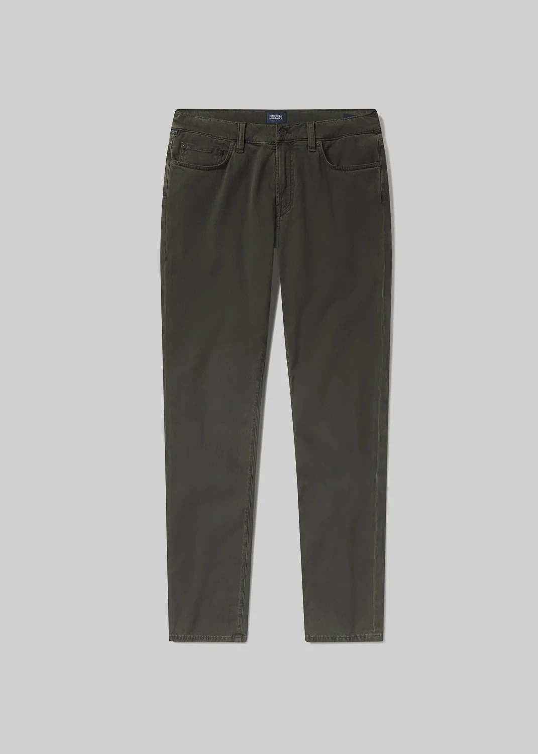 London Tapered Slim Cashmere Touch Sateen in Field