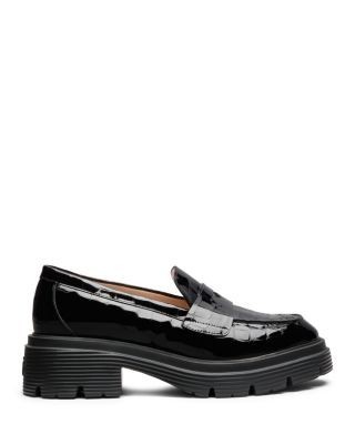 Stuart Weitzman Women's Hudson Lite Patent Leather Loafers