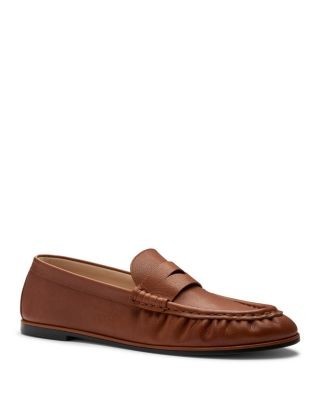 Stuart Weitzman Women's Spencer Leather Penny Loafers