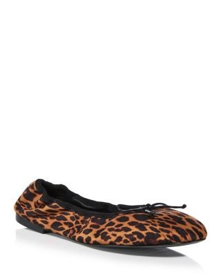 Stuart Weitzman Women's Nia Leather Ballet Flats