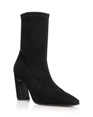 Stuart Weitzman Women's Stassi Stretch Suede Ankle Boots