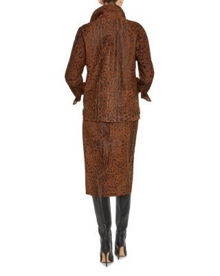 Kobi Halperin Lana Leopard Suede Jacket