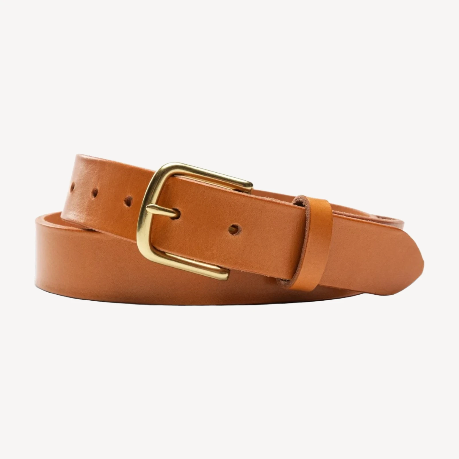 English Leather Belt - Clay