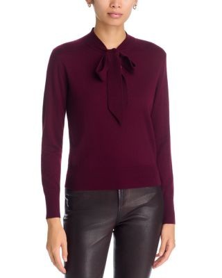 Kobi Halperin Felicity Tie Neck Merino Wool Sweater