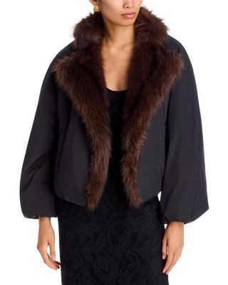 Kobi Halperin Nikki Faux Fur Collar Coat