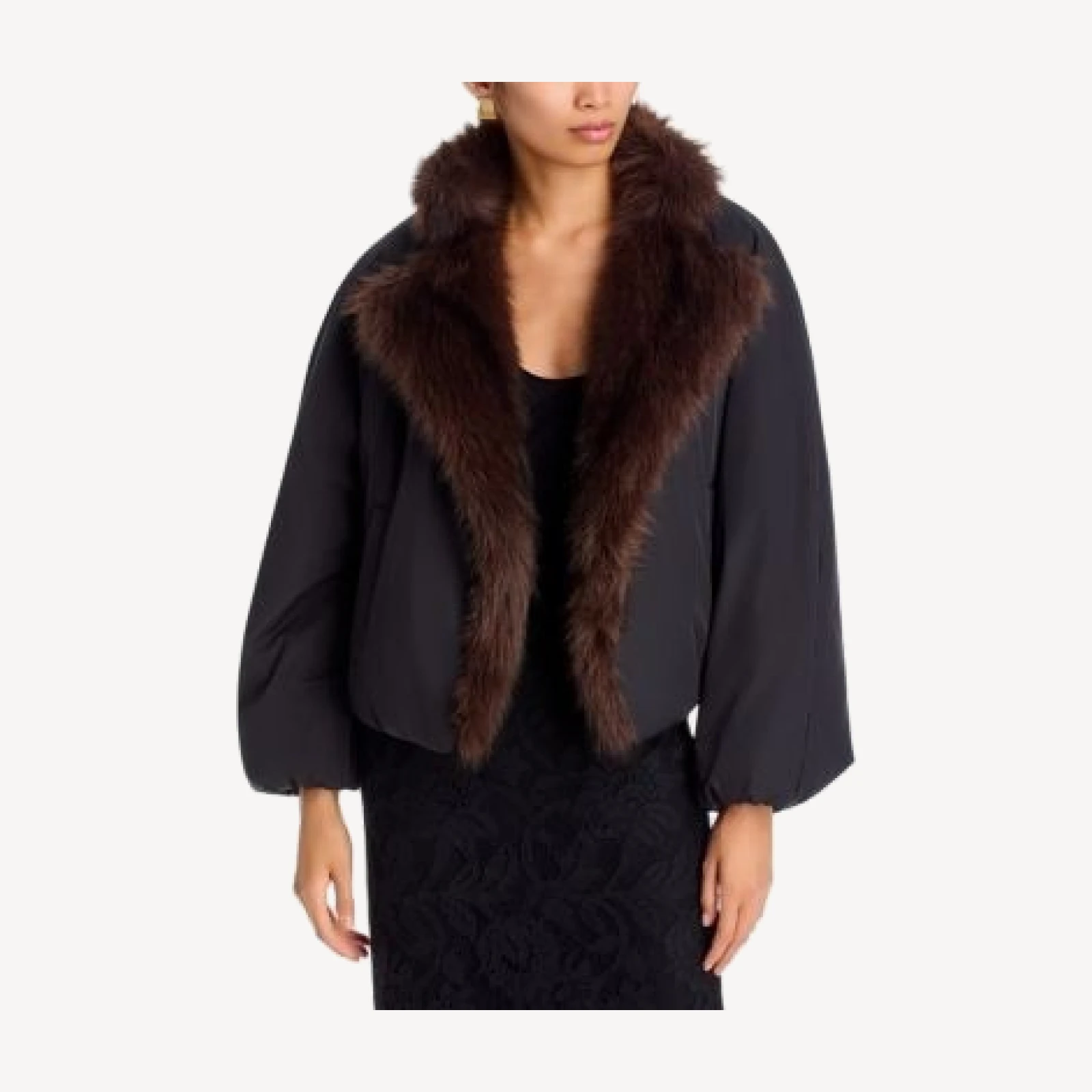 Kobi Halperin Nikki Faux Fur Collar Coat