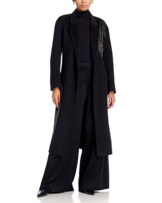 Kobi Halperin Sydni Wool Blend Embellished Fringe Coat