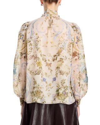 Kobi Halperin Beau Tie Neck Long Sleeve Blouse