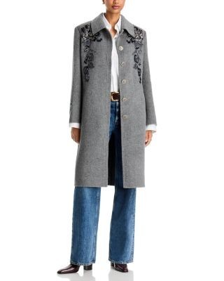 Kobi Halperin Lara Wool & Silk Embroidered Coat