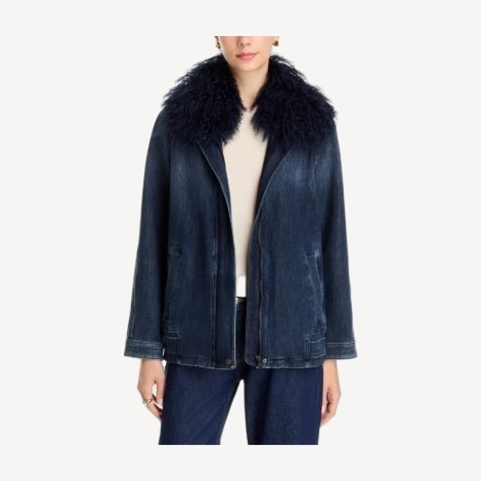 Kobi Halperin Members Faux Fur Trim Jacket