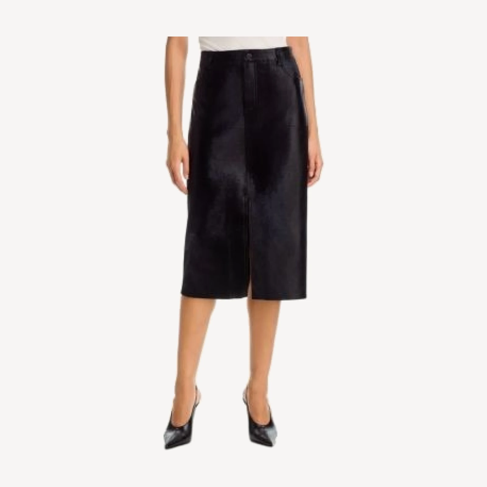 Kobi Halperin Cindy Calf Hair Midi Skirt