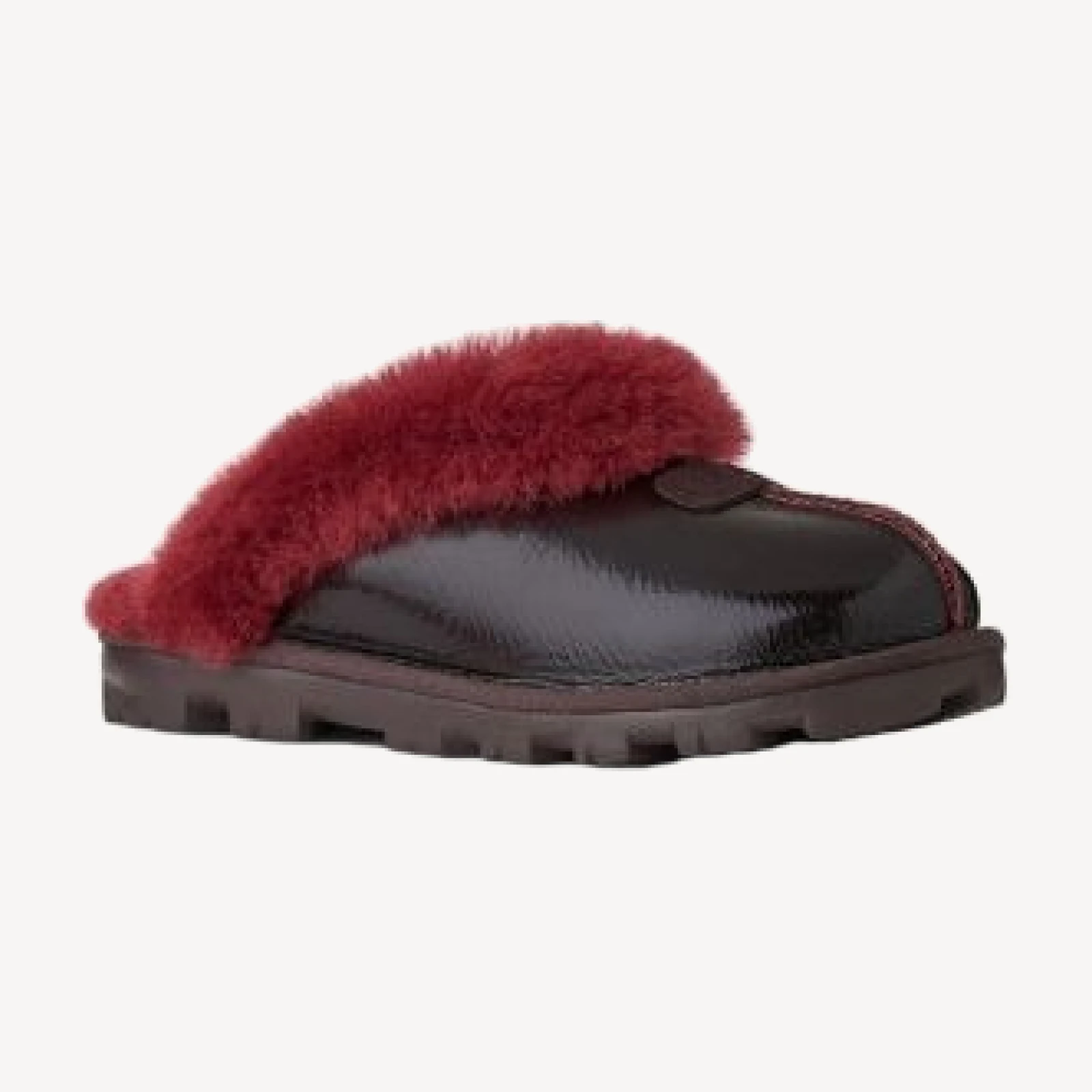 Ugg Women's Coquette Crinkle Patent Leather & Sheepskin Slippers