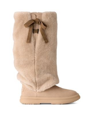 Ugg Women's Apres City Tall Shearling & Suede Knee High Boots