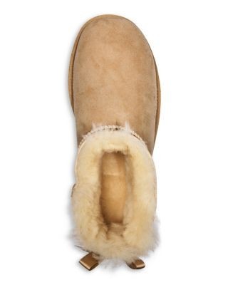 Ugg Women's Ultra Mini Bailey Bow Shearling Lined Boots