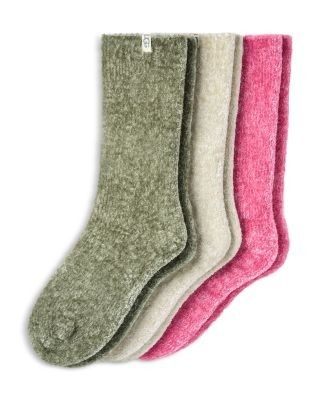 Ugg Leda Sparkle Cozy Crew Socks, Pack of 3