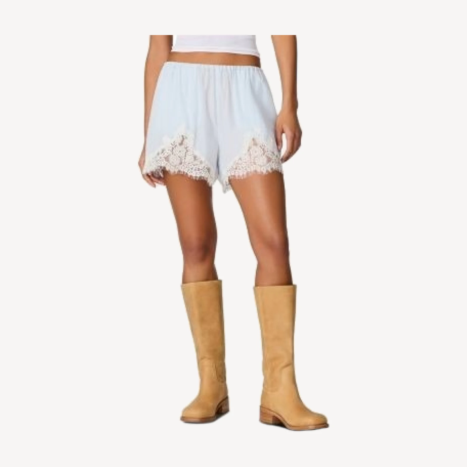 Steve Madden Daisee Lace Trim Shorts
