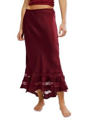 Free People Long Lost Lover Slip Skirt