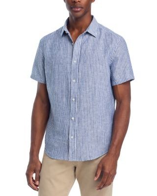 The Men's Store at Bloomingdale's Linen Banker Stripe Shirt