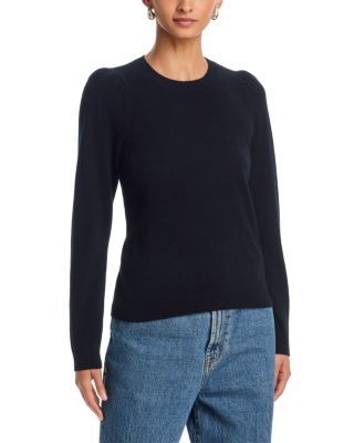 Aqua Ruched Puffed Shoulder Sweater - Exclusive