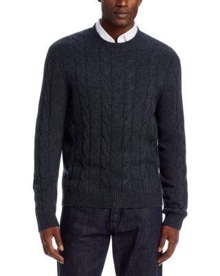 The Men's Store at Bloomingdale's Cable Wool Blend Sweater - Exclusive