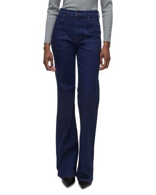 Veronica Beard Crosbie High Rise Flare Jeans in Indigo Rinse