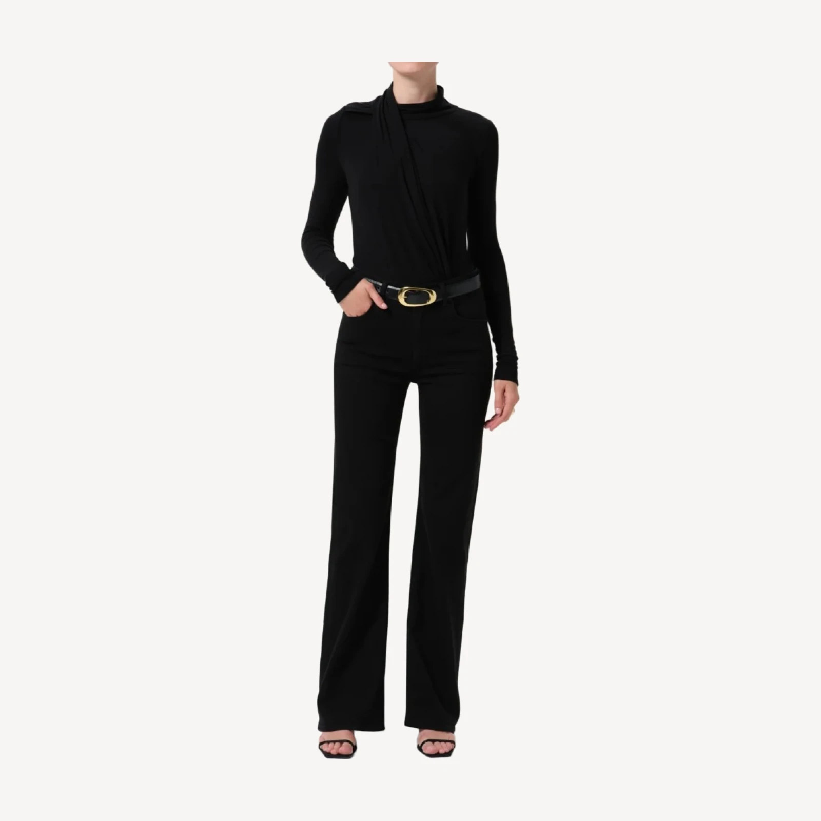 Lilah High Rise Bootcut 32.5" in Plush Black