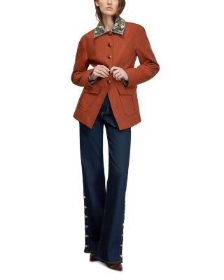 Veronica Beard Laramie Dickey Point Collar Jacket