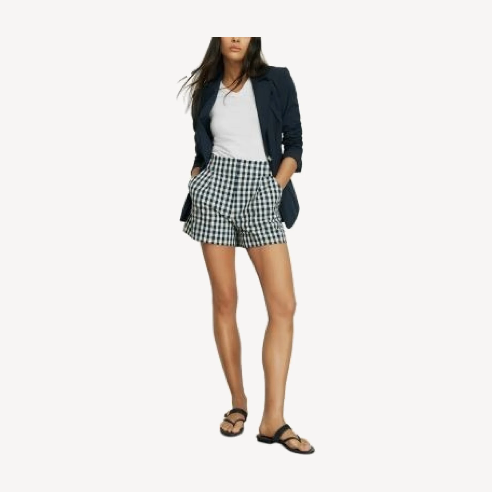 Veronica Beard Haina Gingham Shorts