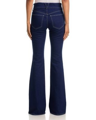 Veronica Beard Beverly Mid Rise Skinny Flare Jeans in Indigo Rinse