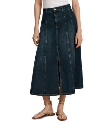 Veronica Beard Nasreen Cotton Midi Skirt